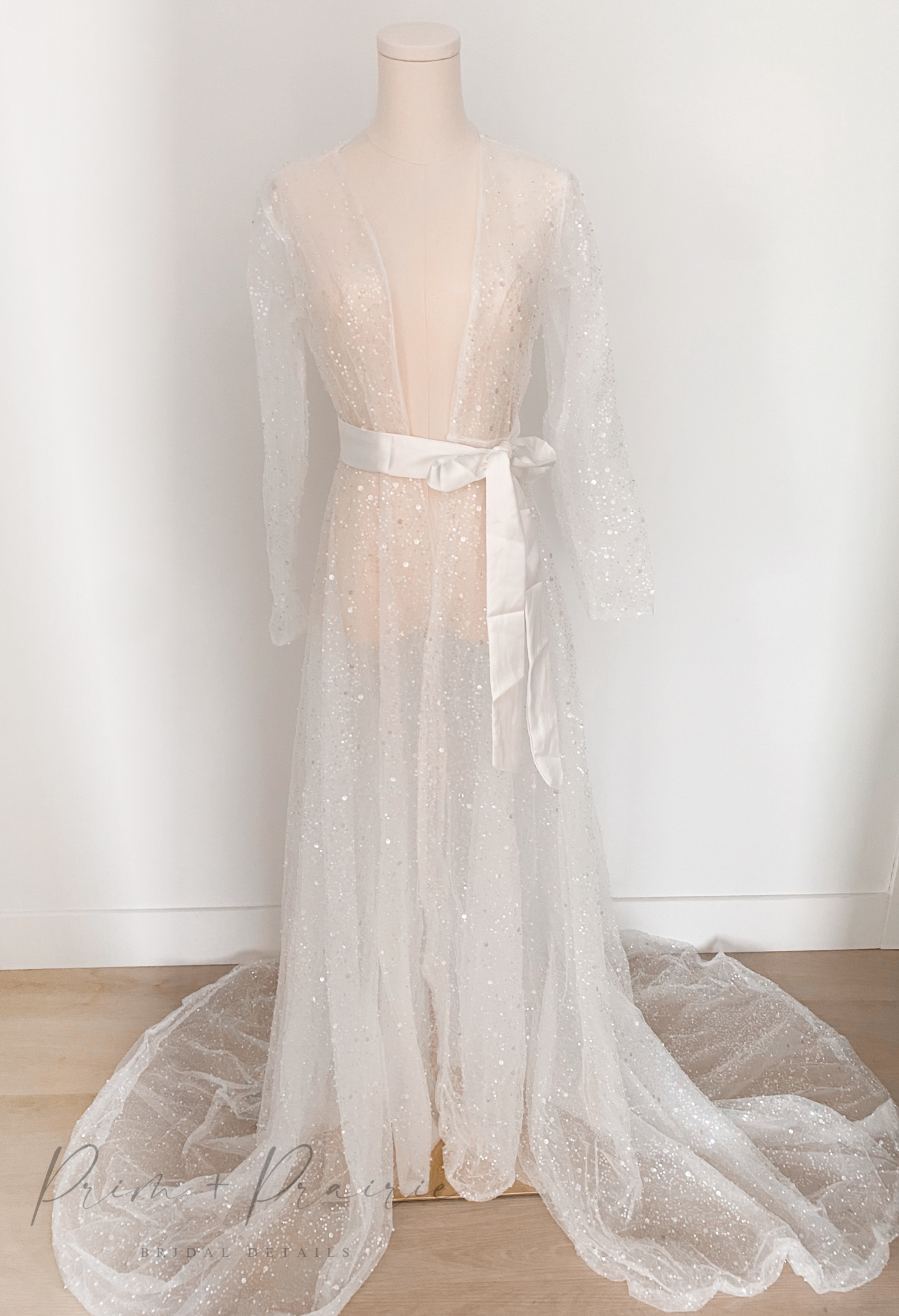 • VERA• sequin bridal robe