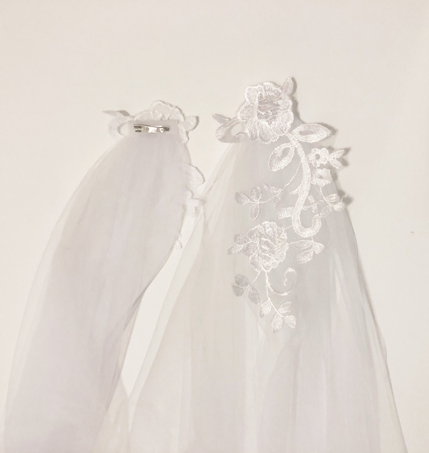 • WREN • lace detail tulle bridal cape